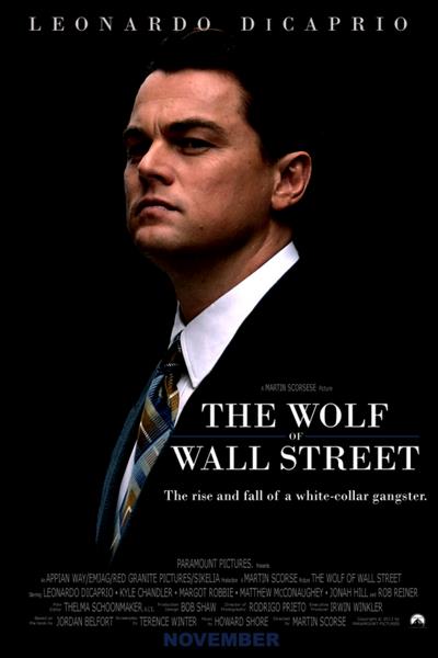 el lobo de wall street poster