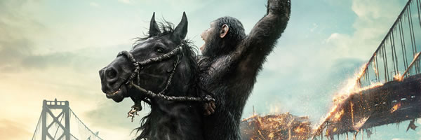 César y su caballo en el nuevo póster de El Amanecer del Planeta de los Simios