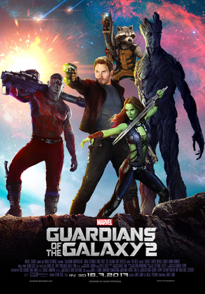 guardianes galaxia 2 fan poster