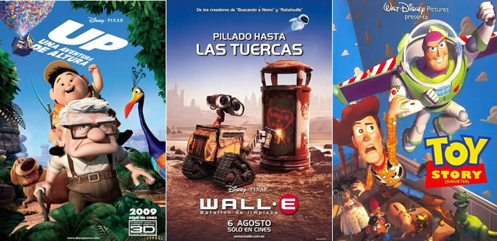 Las mejores películas de Pixar (antes de Del Revés)