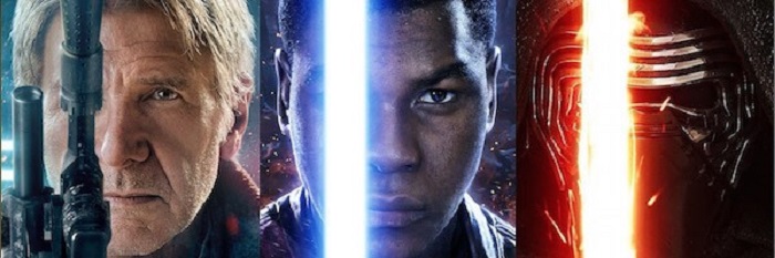 Star Wars el Despertar de la Fuerza: pósters con Han Solo, Leia, y Kylo Ren