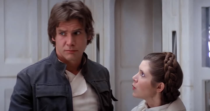 Carrie Fisher se pasó gran parte del rodaje subida en un cajón - Curiosidades de Star Wars Episodio V