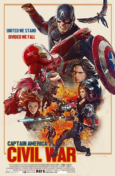 capitan america civil war poster