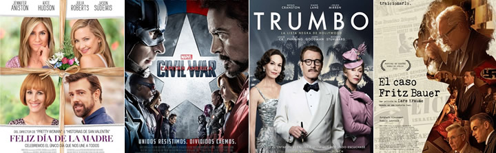 Estrenos de la semana en cines del 29 de Abril, Capitán América Civil War