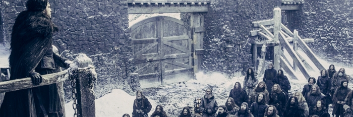 Jon Snow reaparece frente a sus compañeros.