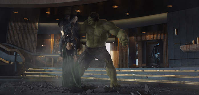 Thor 3 Ragnarok: el enfrentamiento entre Hulk y Loki