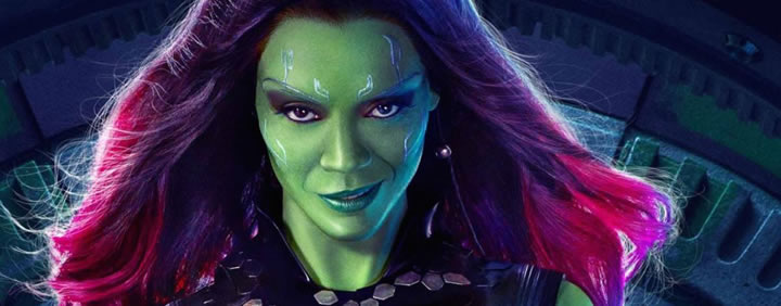 Gamora, con más protagonismo en la 3ª entrega de Guardianes de la Galaxia