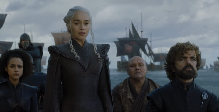 Daenerys y su ejercito llegan a Rocadragón