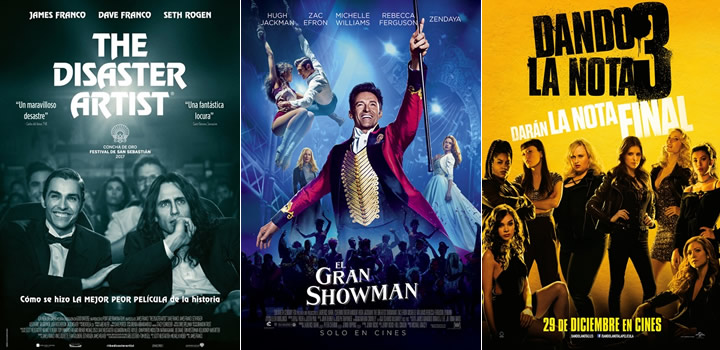 Estrenos de la semana en cines del 29 de diciembre - Dando la nota 3, El gran showman ...
