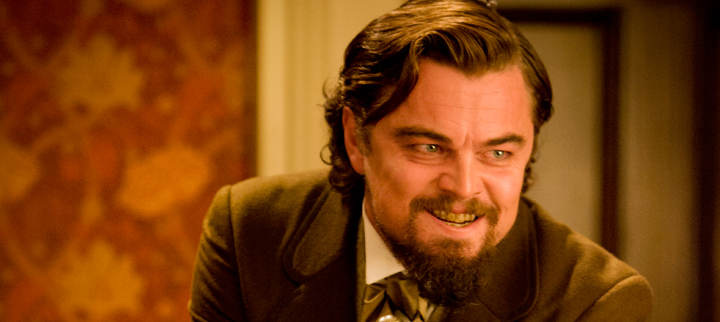 Brad Pitt y Leonardo DiCaprio con Quentin Tarantino