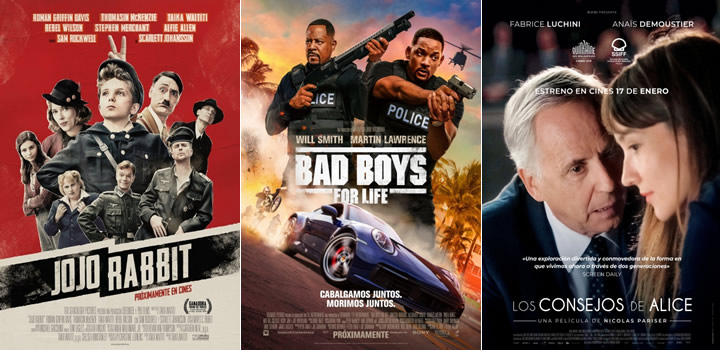 Estrenos de cine de la semana (17 de enero de 2020): Bad Boys for life, Jojo Rabbit, Malasaña 32…