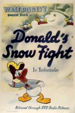 El pato de Donald: La pelea de nieve de Donald
