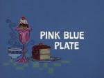 La Pantera Rosa: Plato azul y rosa