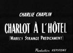Charlot en el hotel